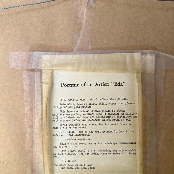 Framed artwork floral basket numbered and signed - Picture 6 of 6